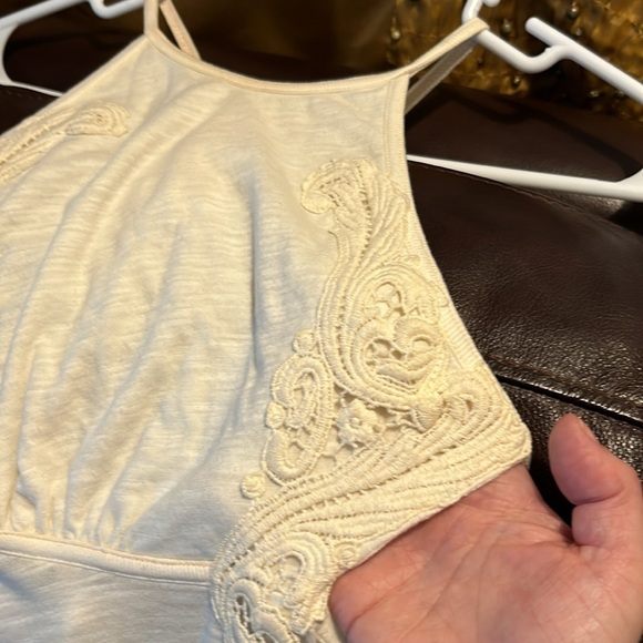 Free people tank excellent condition cream sz xs NCO - Picture 12 of 15